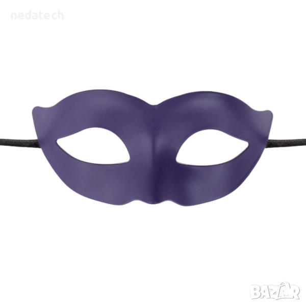  Дамска карнавална маска, лилава, снимка 1