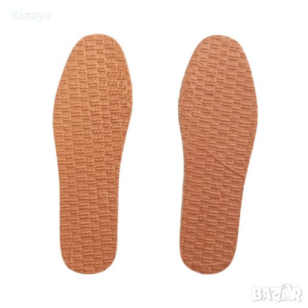 3778 Релефни стелки за обувки в кафяв цвят, 39-45 номер, снимка 1