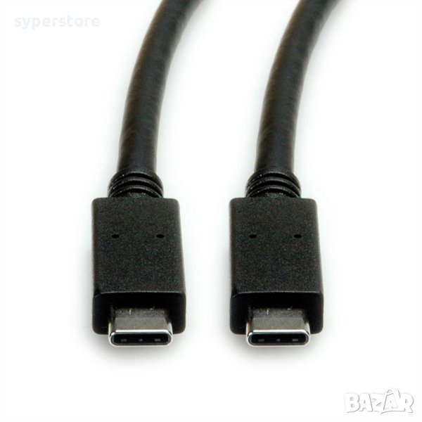 Кабел USB3.1 C-C, M/M, 1m, PD5A Roline S3521 SS301208 Мъжко-Мъжко, снимка 1