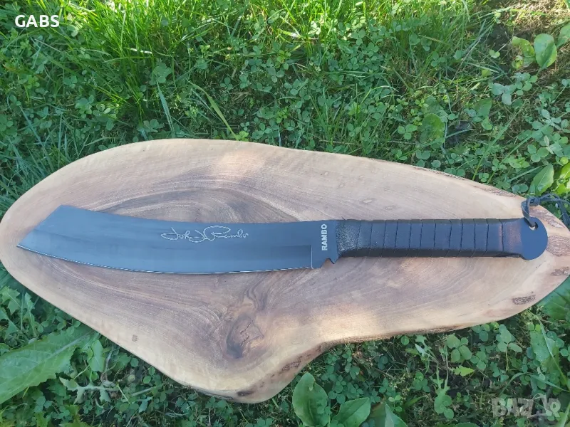 Мачете RAMBO 5 с кожена кания, снимка 1