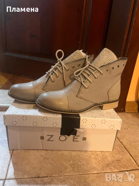 Сиви нови боти от Англия 37.5 номер , снимка 1