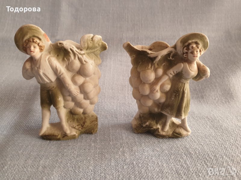 Чифт стилни порцеланови вазички, снимка 1