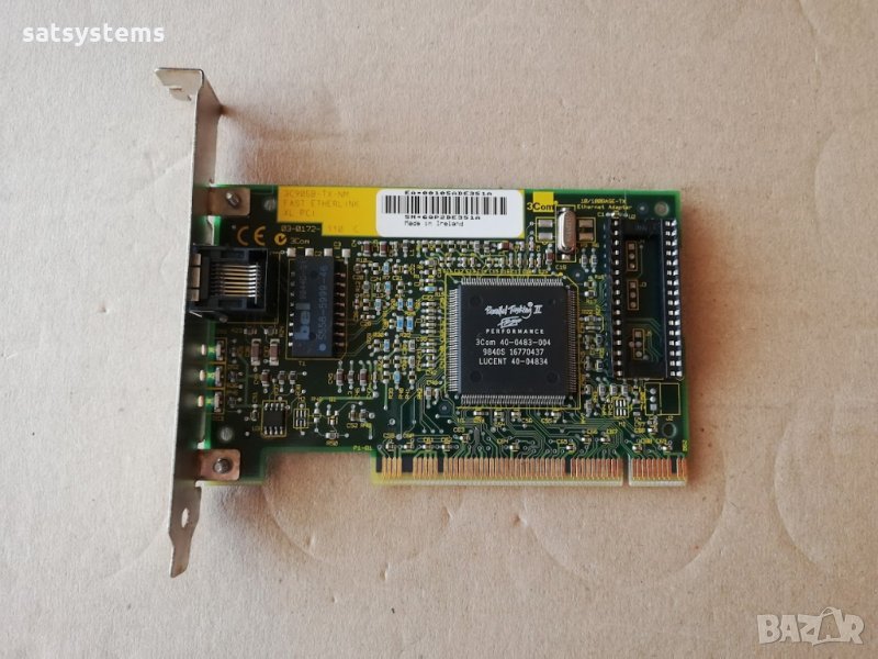 3COM 3C905B-TX-NM 10/100Base-TX Network Controller Card PCI, снимка 1