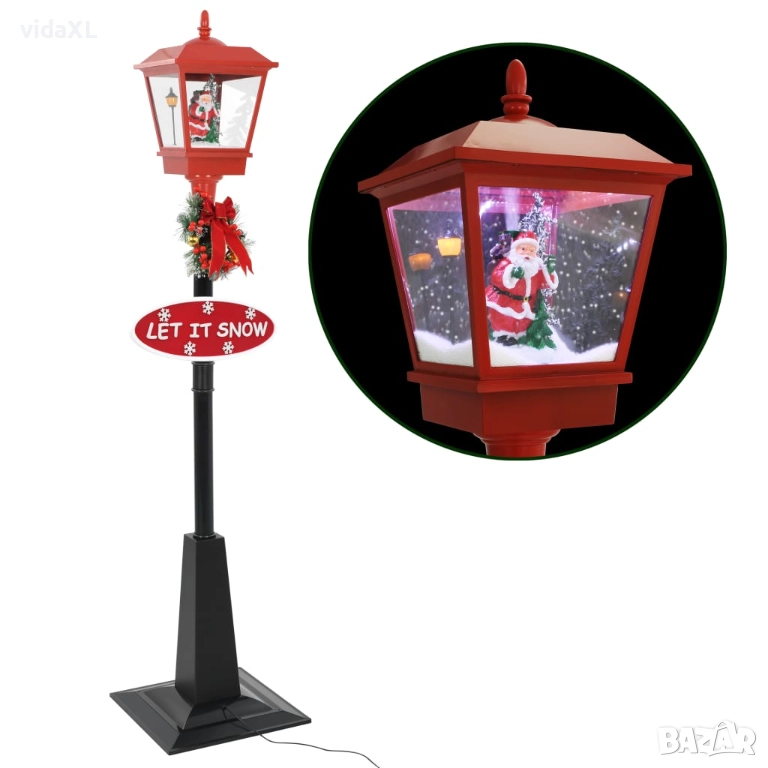vidaXL Празнична улична лампа с Дядо Коледа, 180 см, LED(SKU:284339), снимка 1
