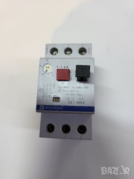 Моторна защита 1-1,6А , GZ1-MO6, пуск/стоп с термозащита за двиг.  GZ1-MO6 пуск/стоп с термозащита з, снимка 1
