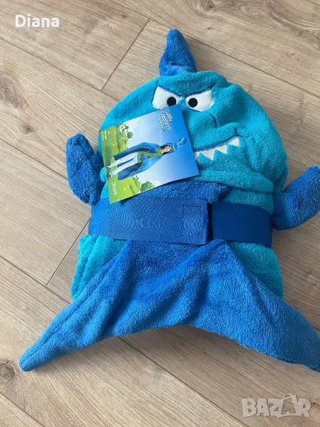 Нов детски халат - одеало Акула, снимка 1