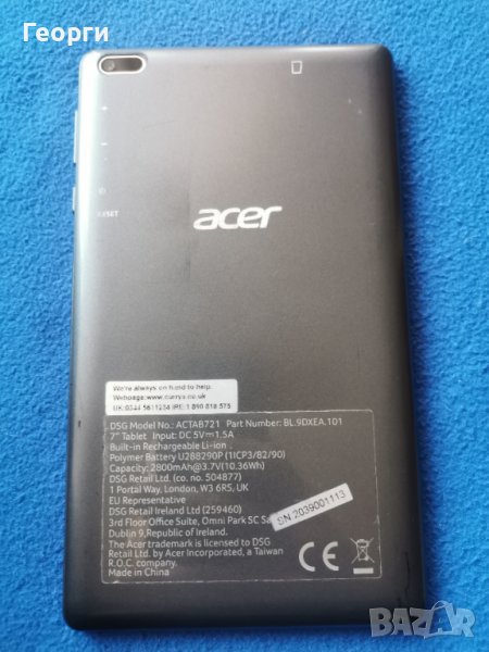 таблет ACER, Андроид 10, снимка 1