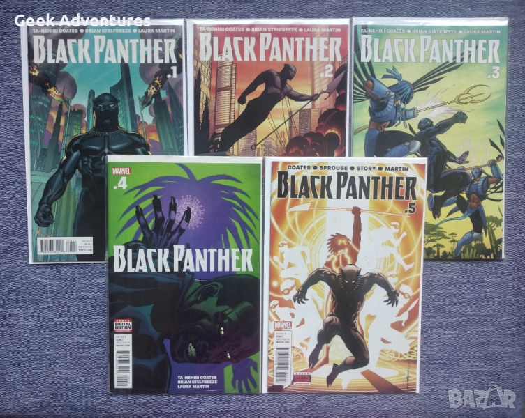 Лот Black Panther #1-#5 (5th Series) 2016 Marvel Comics, снимка 1