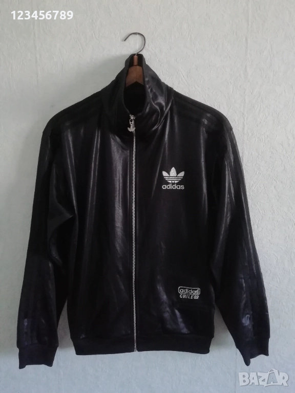Adidas Chile 62 Originals оригинално черно мъжко горнище ретро М vintage , снимка 1