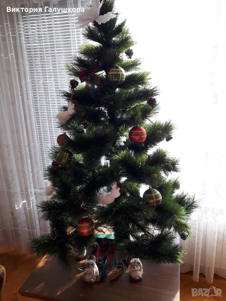 Елха 120см с включени в цената украса, снимка 1