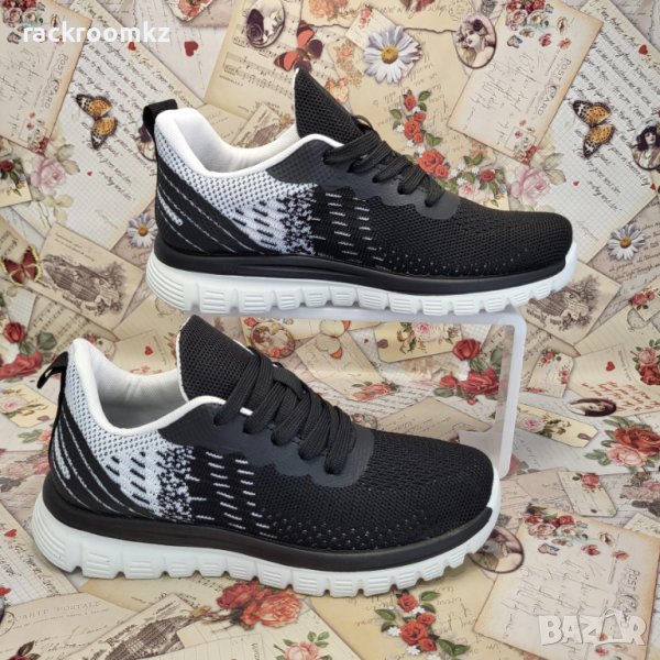 Дамски маратонки с мрежа подходящи за спорт и ежедневие модел: EV-41 black, снимка 1