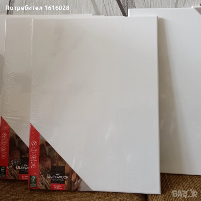 VAN BLEISWIJCK - Комплект от 2 броя Платна за рисуване., снимка 1