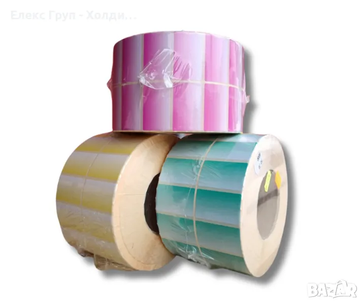Самозалепващи етикети 50х30 мм преливка ролка 8000 бр, снимка 1