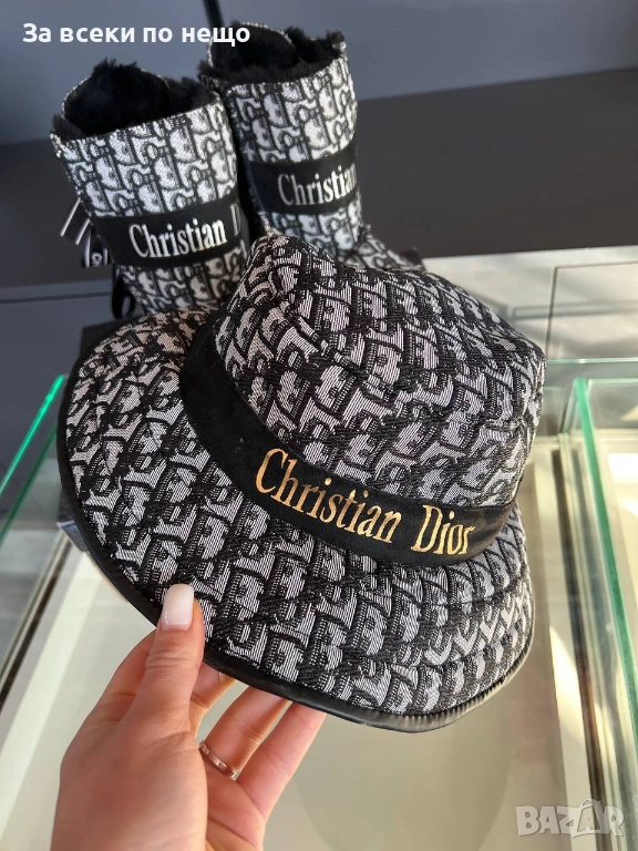 Christian Dior Дамска Шапка👒👢Дамски Боти Кристиян Диор - Налични Различни Цветове Код SK558, снимка 1