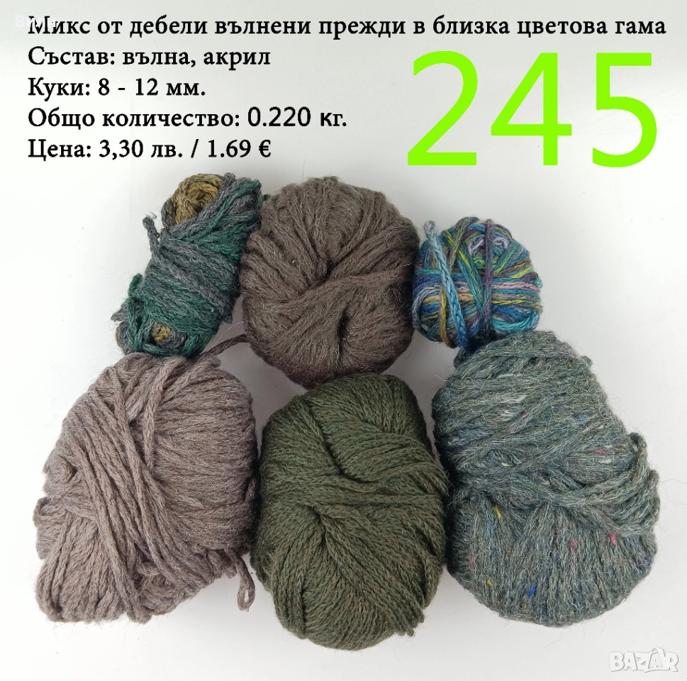 Евтини прежди в малки количества - нови и остатъци , снимка 1