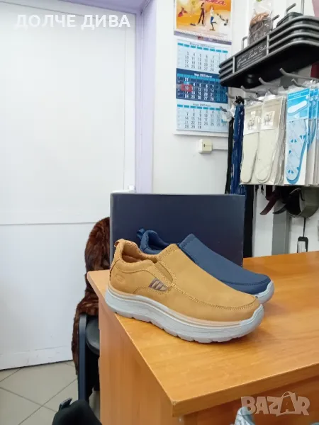 Мъж.спортни м758 сини и камел, снимка 1