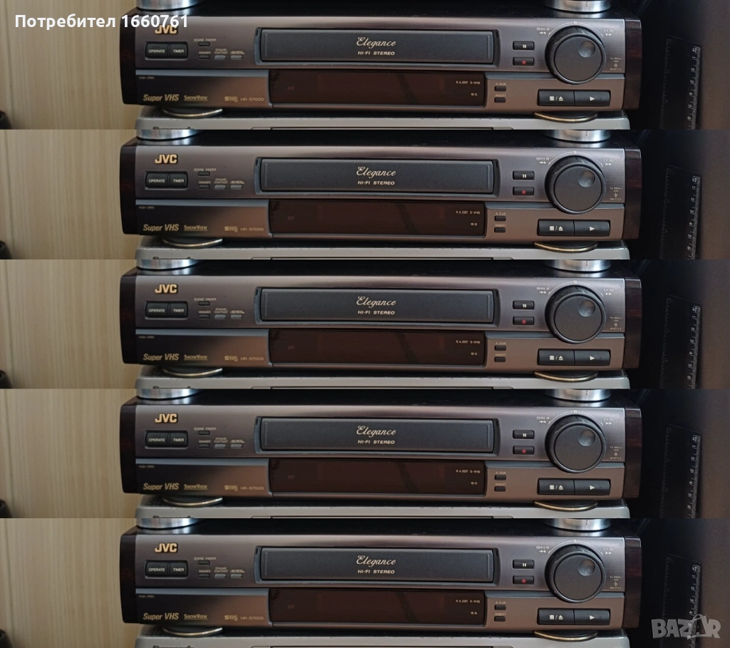 JVC видеокасетофон HR-S7000 Super VHS Hi-Fi Stereo, снимка 1