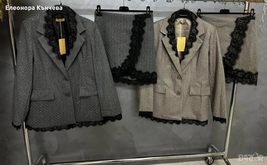 Комплект с камъни  ( Наличен само в бежово )   Универсален размер   , снимка 1