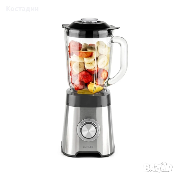 Блендер Muhler, 500W, 1.5 л, стъклена кана, снимка 1