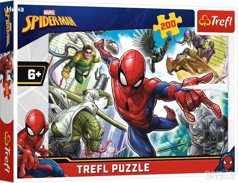 Marvel Spiderman Trefl пъзел 200 части, снимка 1