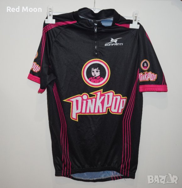 Дамска колоездачна тениска Jersey Bonfanti Pink Pop Размер S Made in Italy, снимка 1