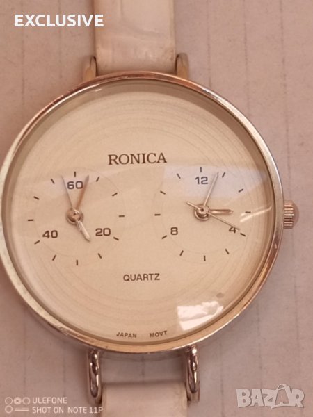 Японски часовник с 2 времена,  Дамски  Роника Нов, снимка 1