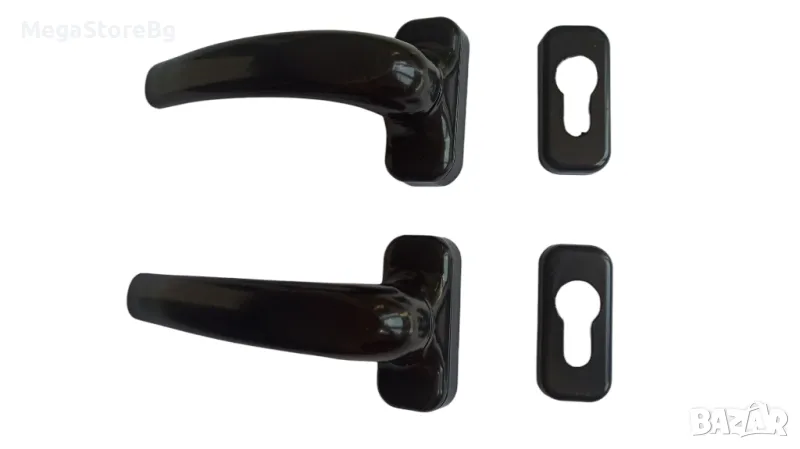 Дръжки за алуминиева врата универсални черна 2бр./к-т, снимка 1