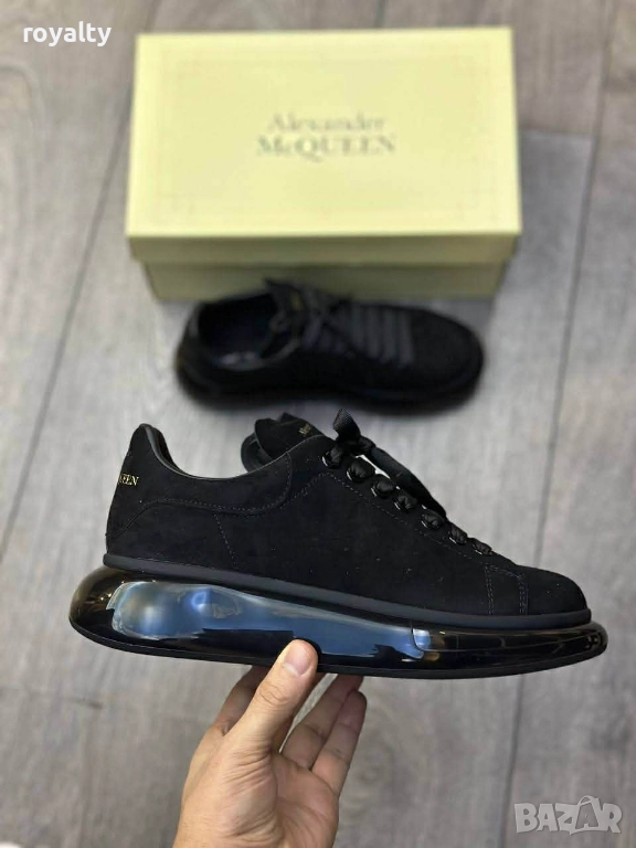 Alexander McQueen Черен Велур Маратонки 36-44 Номер, снимка 1