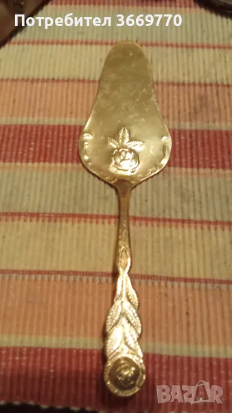Винтидж позлатена шпатула, снимка 1