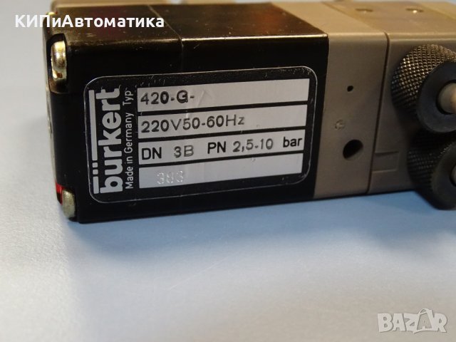 Пневматичен разпределител Burkert 420-G solenoid valve, снимка 4 - Резервни части за машини - 40620496