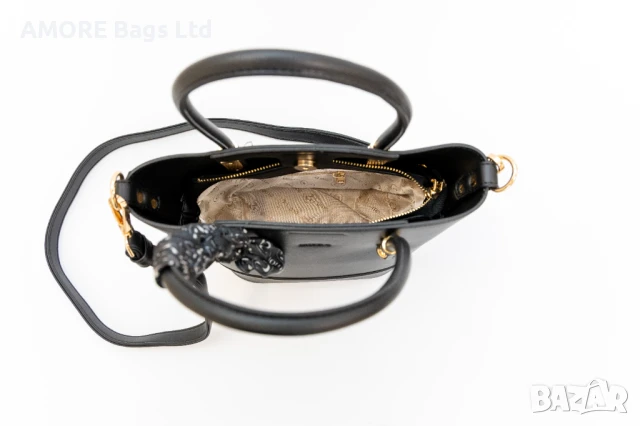 Класическа дамска чанта AMORE Eleonora - Black, снимка 6 - Чанти - 50657657