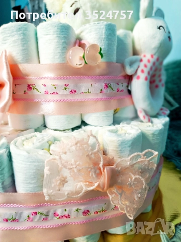 Ръчно изработени Торти от памперси, снимка 2 - Други - 52174256