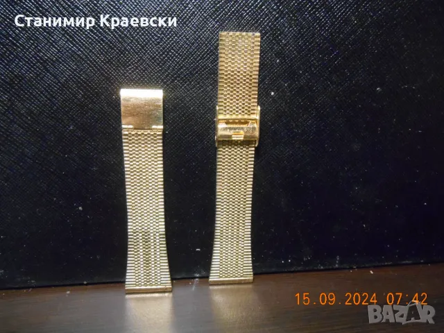 Gold color Watch Strap 20mm, снимка 10 - Каишки за часовници - 47609935