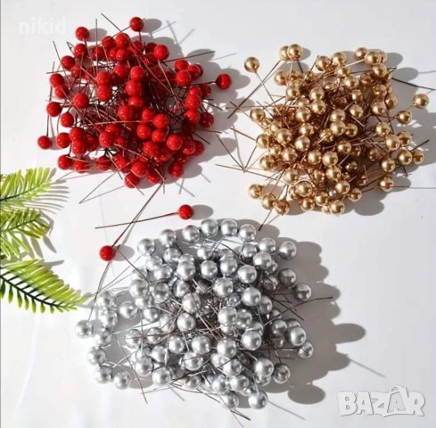 Бронзово - златни и сребърни топки на тел стиропор за украса на торта декор стиропорени, снимка 14 - Други - 28339248