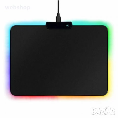 Светеща  RGB Гейминг подложка за мишка , снимка 2 - Клавиатури и мишки - 34078230