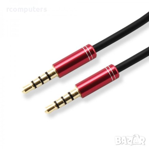 Аудио кабел 3.5 mm M-M 1m, снимка 1