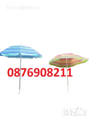 ГРАДИНСКИ ЧАДЪР, кръгъл чадър, плажен чадър, снимка 3 - Градински мебели, декорация  - 41068118