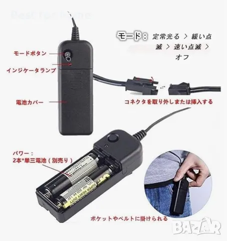 Светеща парти маска с дистанционно-син демон, снимка 3 - Друга електроника - 50273511