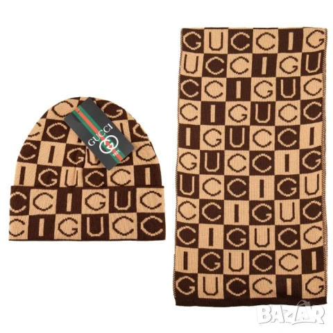 шапка и шал gucci louis vuitton nikr hugo boss 