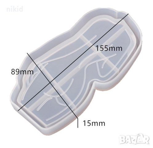 Абстрактно тяло прав силует жена гола силиконов молд форма поднос поставка основа фондан гипс смола , снимка 2 - Форми - 41830375