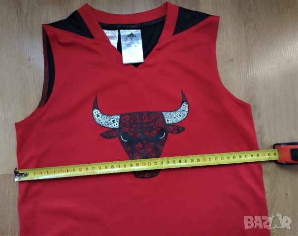 NBA / Chicago Bulls / Adidas - детски баскетболен потник за 152см., снимка 6 - Детски тениски и потници - 41936362