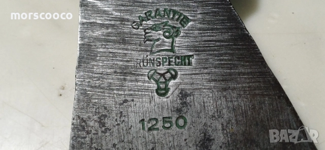 Рядък немски топор -"wörder & pandel"- 1250гр. - Garantie , снимка 3 - Антикварни и старинни предмети - 52338730
