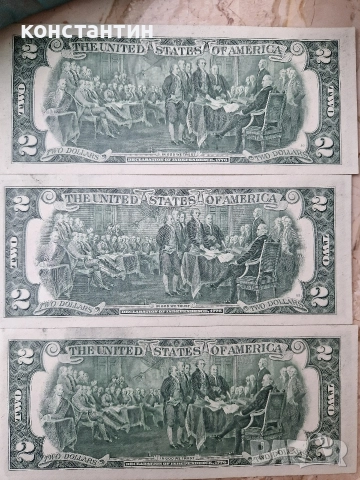 2 долара 1976г UNC юбилейни, снимка 2 - Нумизматика и бонистика - 52747281