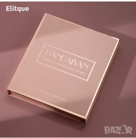 Сет от 12 течни дълготрайни матови червила HANDAIYAN, снимка 15 - Козметика за лице - 52870996