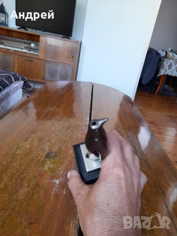 Стара настолна запалка, снимка 5 - Запалки - 51331794