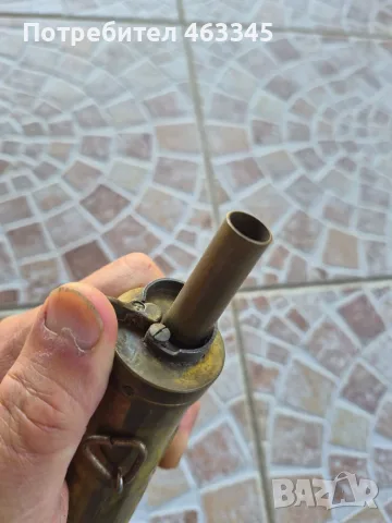 Американска бронзова барутница - 13, снимка 7 - Антикварни и старинни предмети - 56131690