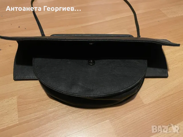 Дамска чанта кожена черна - уникален модел, снимка 4 - Чанти - 49783809