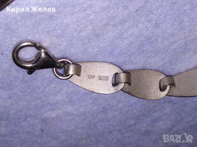 КРАСИВА ДИЗАЙНЕРСКА МАРКОВА ФЕШЪН АРТ СРЕБЪРНА ГРИВНА СРЕБРО 925 ЧАСТ от КОМПЛЕКТ 38685, снимка 7 - Гривни - 41741052