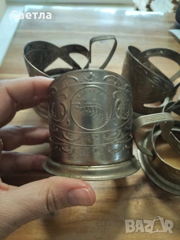 поставка за чаши. Комплект от 6-броя , снимка 2 - Чаши - 53366289