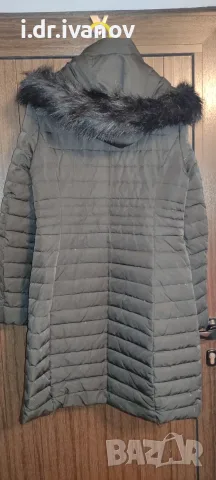 Дамско дълго яке ZARA с гъши пух и качулка М, снимка 2 - Якета - 55957432